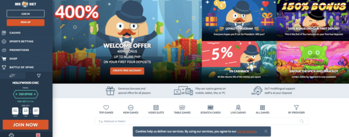 Mr-bet-casino-lobby Billionairespin Slots Promo